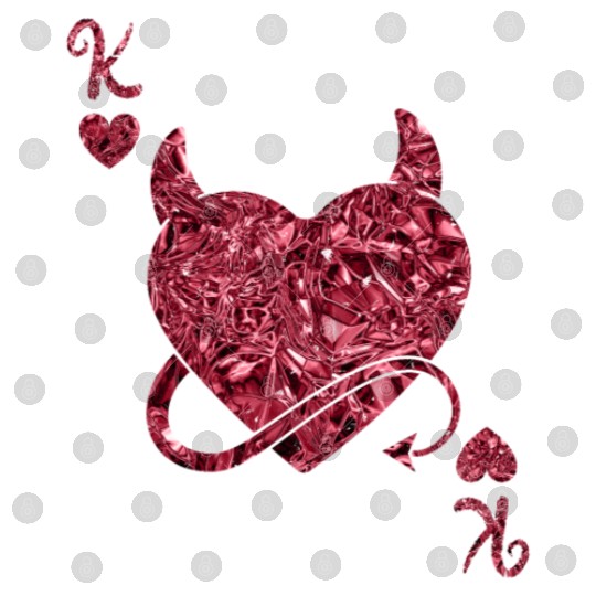 Halloween Card Game King of Hearts Devilish Digital Files