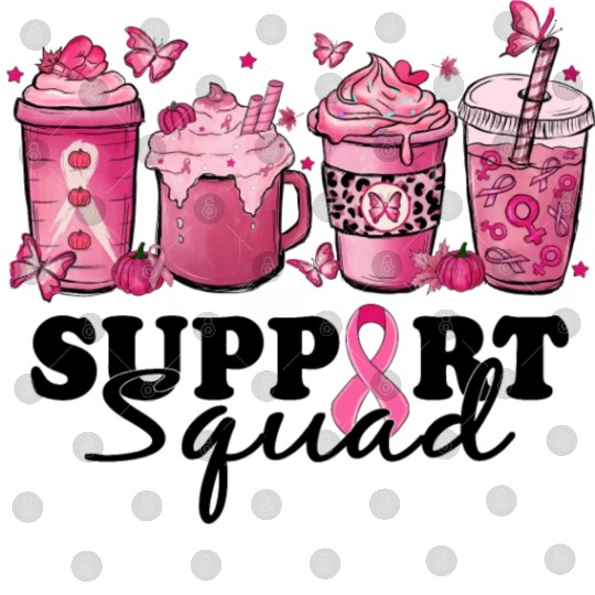 breast cancer coffee support squad Digital Files