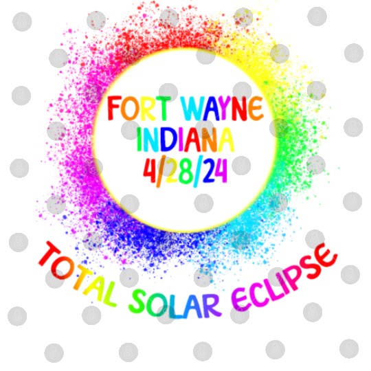 Total Solar Eclipse Fort Wayne Indiana 4/28/24 Kid Digital Files