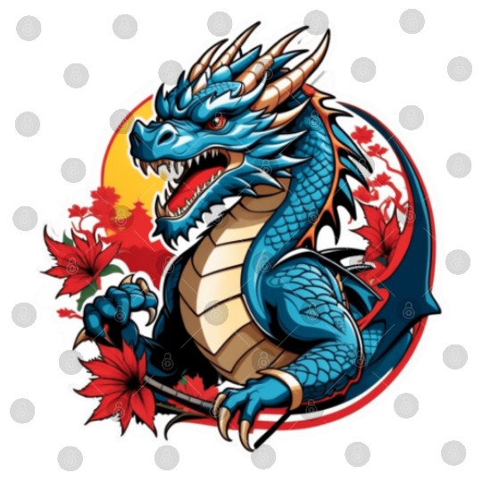 BLUE DRAGON ANGRY Digital Files
