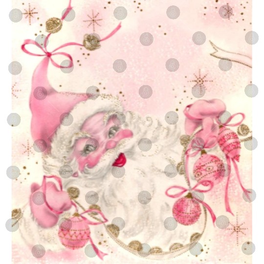 Vintage Santa Greeting Card Digital Files