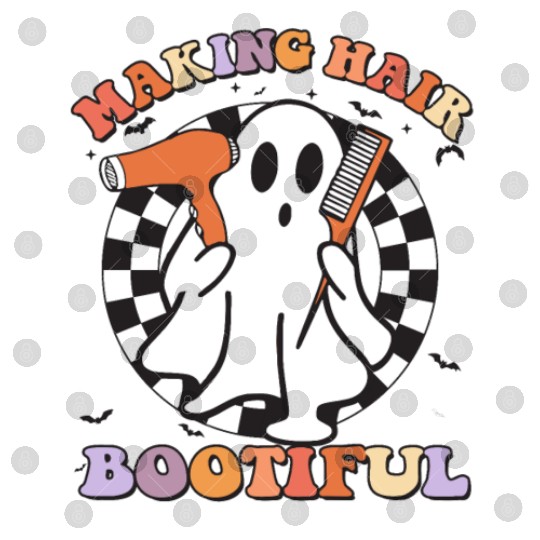 Making Hair Bootiful Hairdresser Halloween Ghost Digital Files