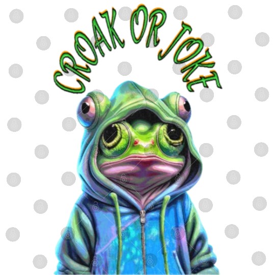 Funny Frog Goes Trick or Treating Digital Files