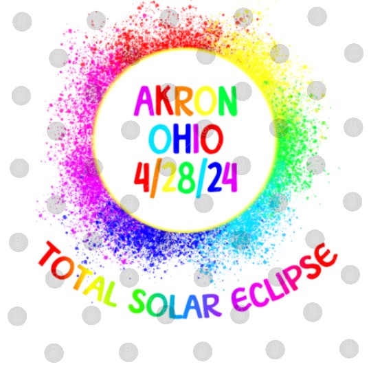 Total Solar Eclipse Akron Ohio 4/28/24 Kids Digital Files