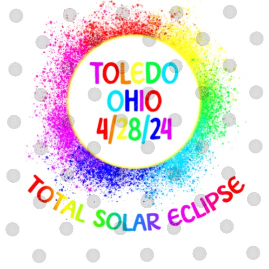 Total Solar Eclipse Toledo Ohio 4/28/24 Kids Digital Files