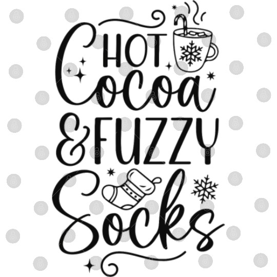 Hot Chocolate Lover Winter Season Sayings Digital Files
