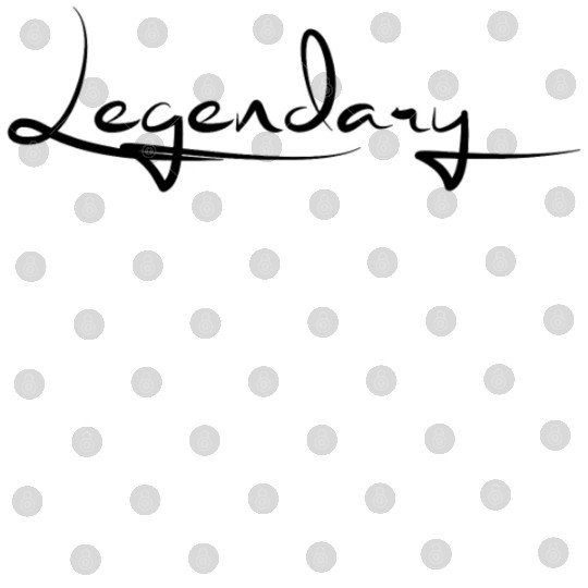 Legendary Black Typography Digital Files