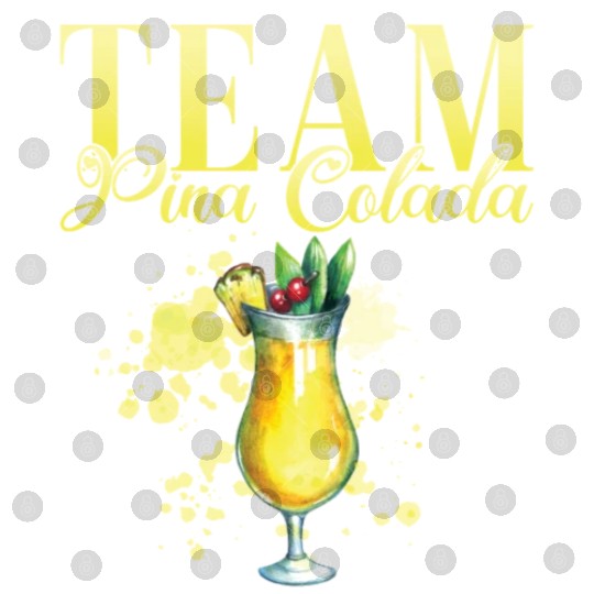 Team Pina Colada Cocktail Bartender Digital Files