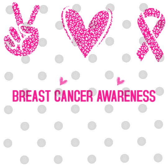 Peace Love Cure Breast Cancer Awareness Digital Files