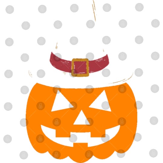 Pumpkin with hat Digital Files - Funny Halloween
