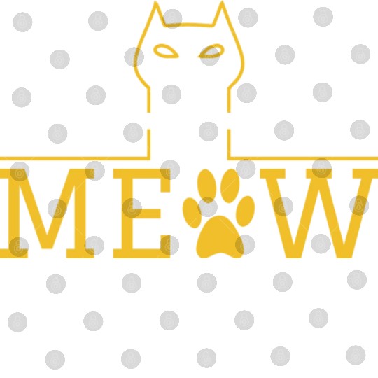 Cat Meow Gift For Cat Lover Digital Files