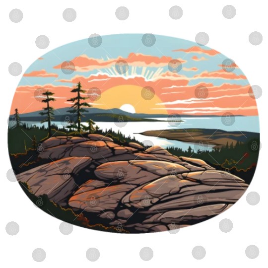 Cadillac Mountain Sunrise Digital Files