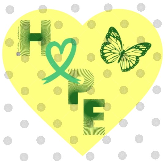 Liver Cancer Hope & Butterfly Yellow/Green Digital Files