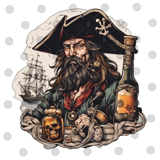 Drunk Pirate / Ahoi / Anchor / Rum / Ship / Boat Digital Files