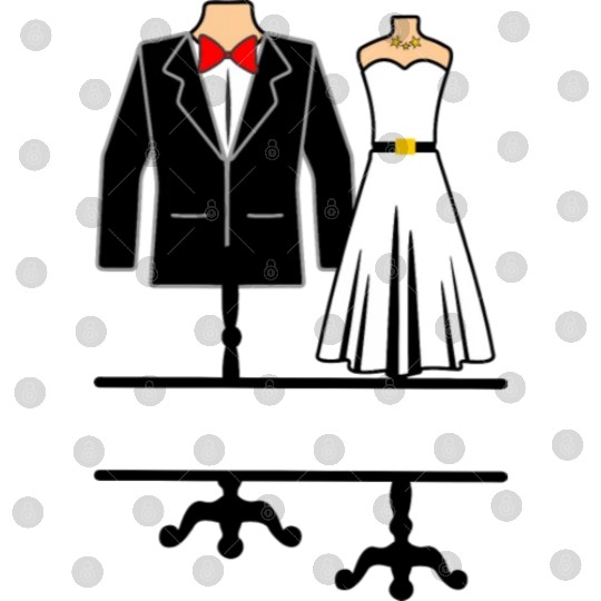 Clothing for bride and groom Digital Files