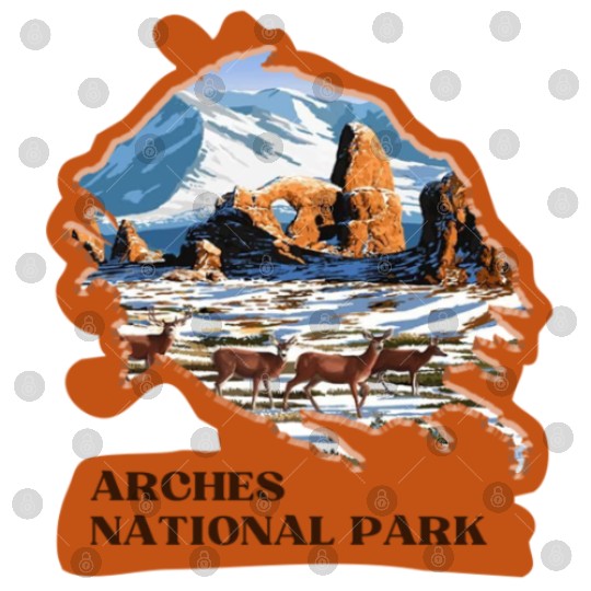 Arches National Park Stickers Digital Files