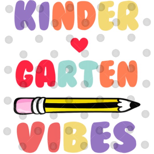 Kindergarten Vibes Back To School Digital Files
