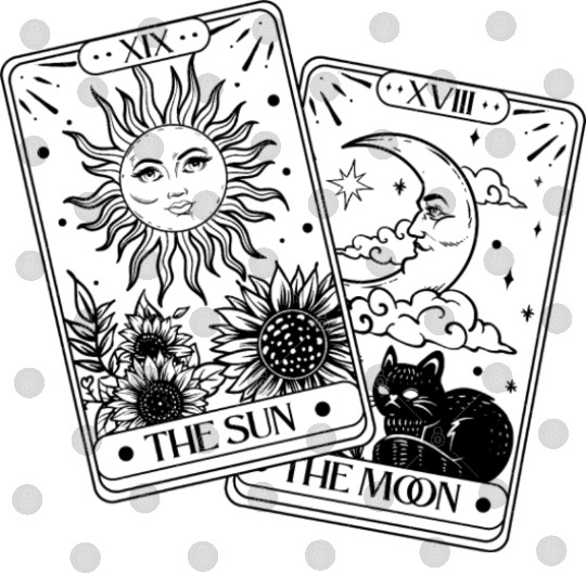 "Tarot Cards: Sun and Moon" Digital Files