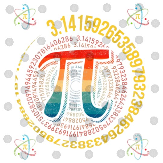 Funny Pi Day Digital Files Spiral Pi Math Digital Files for Pi Day