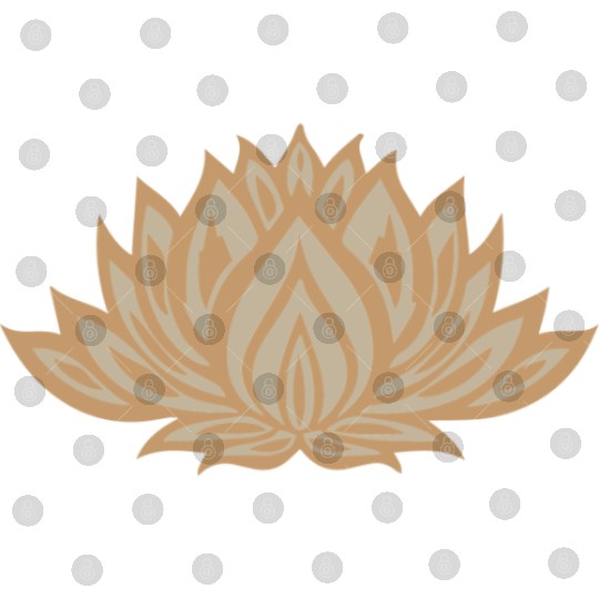 Gold Lotus Charm Digital Files