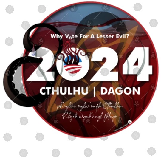 Why vote for a lesser evil? Cthulhu and Dagon 2024 Digital Files
