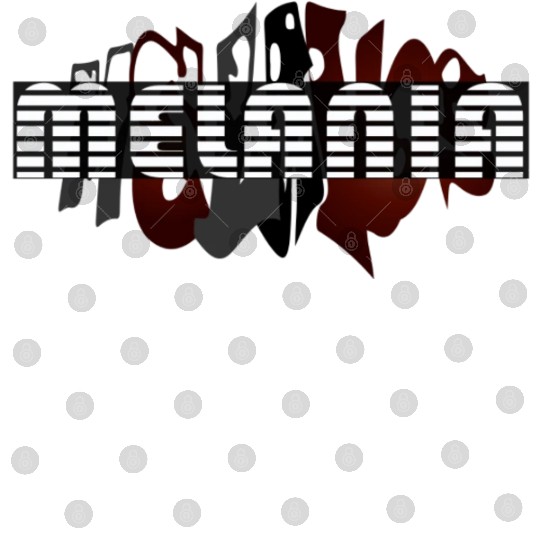 Melania white typography, Greek origin - black Digital Files