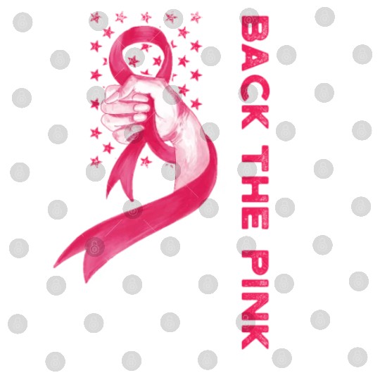 American Flag Back Pink Breast Cancer Awareness Digital Files