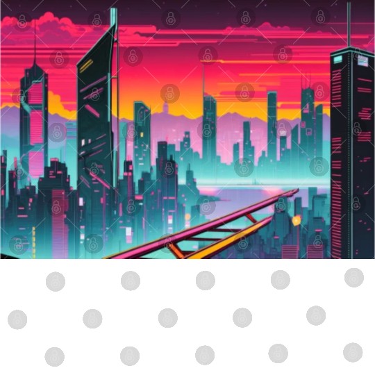 Cyberpunk Cityscape Digital Files