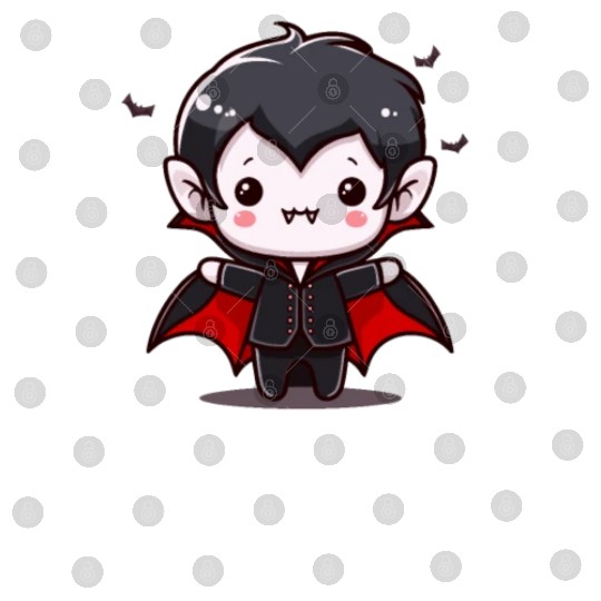 Cute Little Halloween Vampire Digital Files