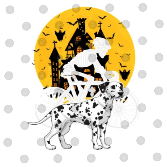 Halloween skull Dalmatian Costume outfit Digital Files