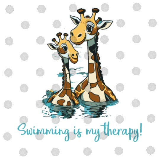swimming is my therapy - lifeguard Digital Files