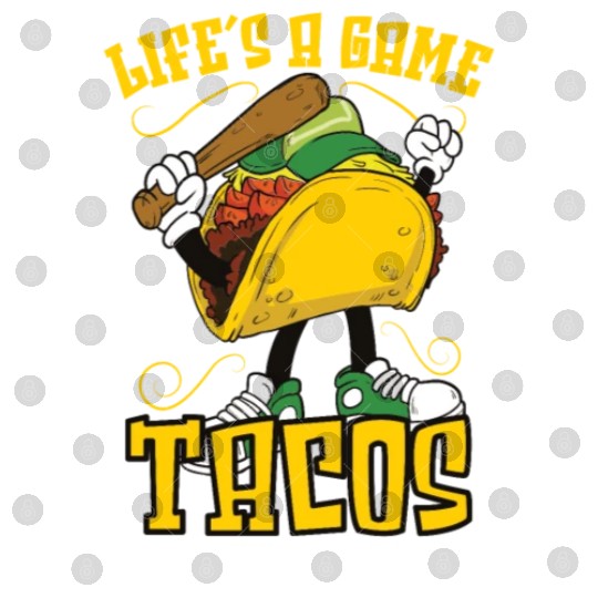 Taco Mexican Food Baseball Card Baseball Player Digital Files