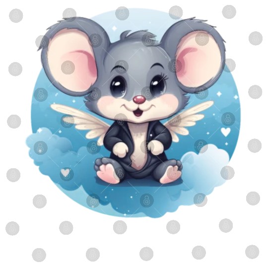 Mouse Angel Wings Rat Digital Files