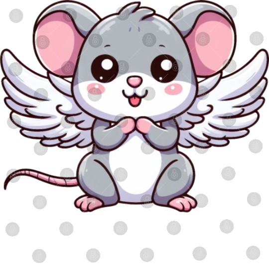 Mouse Angel Wings Digital Files