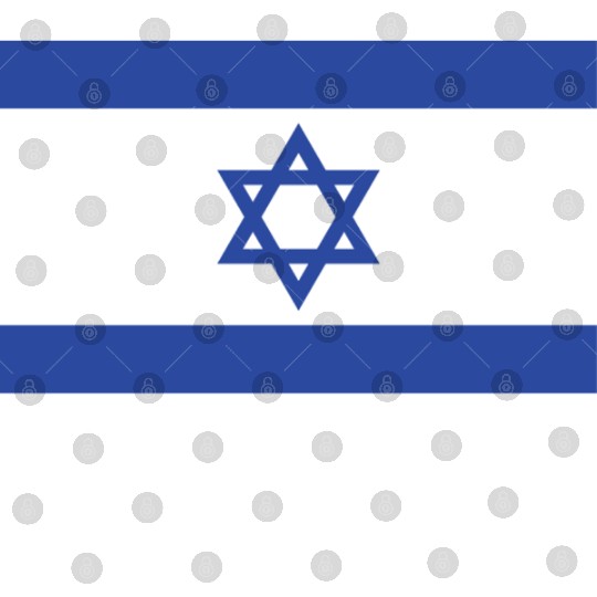 Israeli Flag with Star of David Design Digital Files