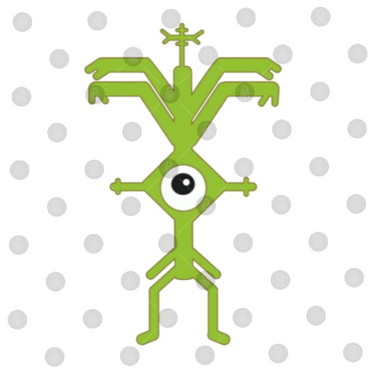 Psychedelic Man Logo green Digital Files