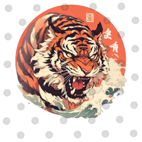 Tokyo Asia 80s Japanese Retro Tiger Digital Files