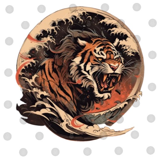 Tokyo Asia 80s Japanese Retro Tiger Digital Files