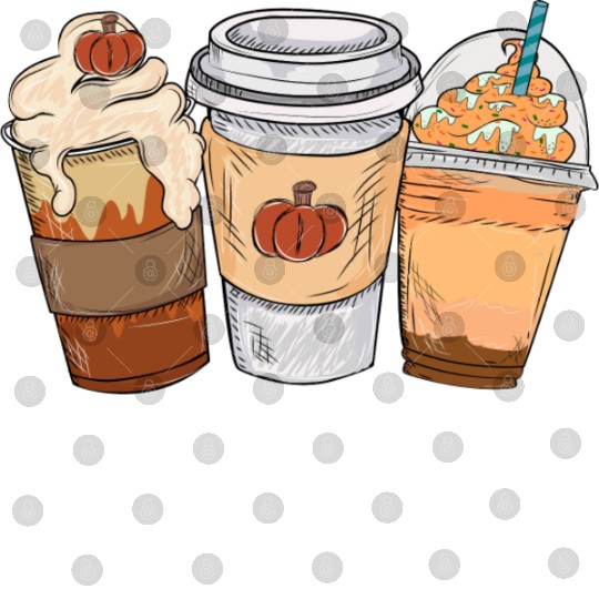 Fall Coffee Drink Thanksgiving Digital Files