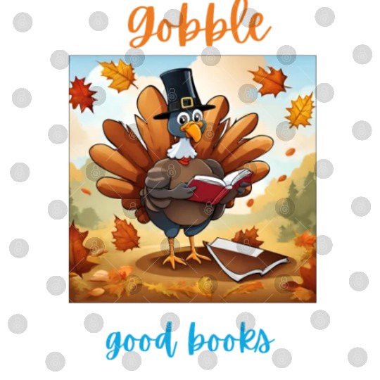 Gobble Good Book Thanksgiving Library Turkey Fall Digital Files