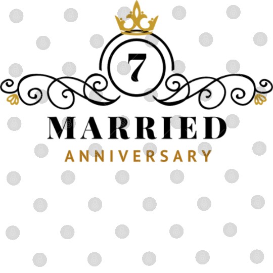 7th Anniversary - 7 Years Married Digital Files