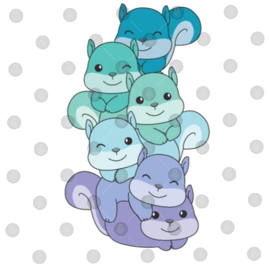 Neptunic Flag Pride Lgbtq Cute Squirrel Pile Digital Files