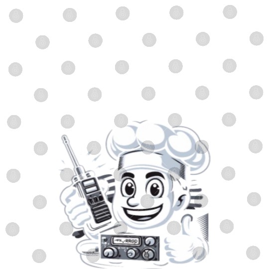 Radiantly Funny Amateur Ham Radio Operator Chef Digital Files