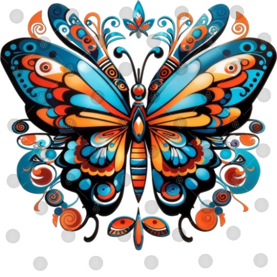 Aztec Butterfly Rainbow Butterfly Women’s Digital Files