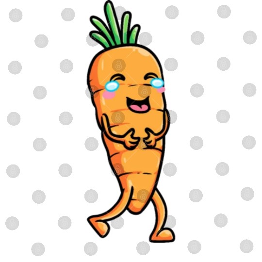 Carrot Emoticon Vegetable Vegan Vegetarian Digital Files