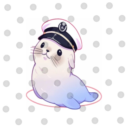 Seal Sailor Cap Boat Captain Cap Boating Seal Digital Files