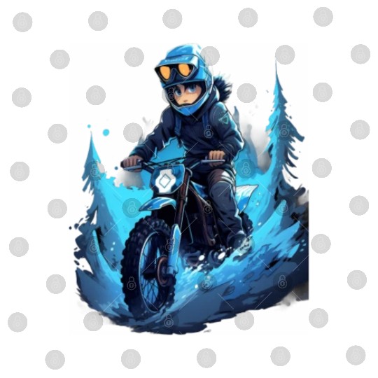 Dirt Bike Anime Ice Racing Motorcycle Ice Racer Digital Files