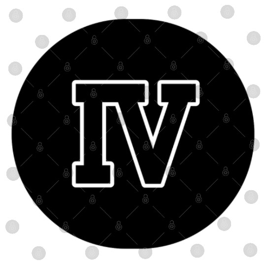 Written Greek Number 4 - Age Four Digital Files