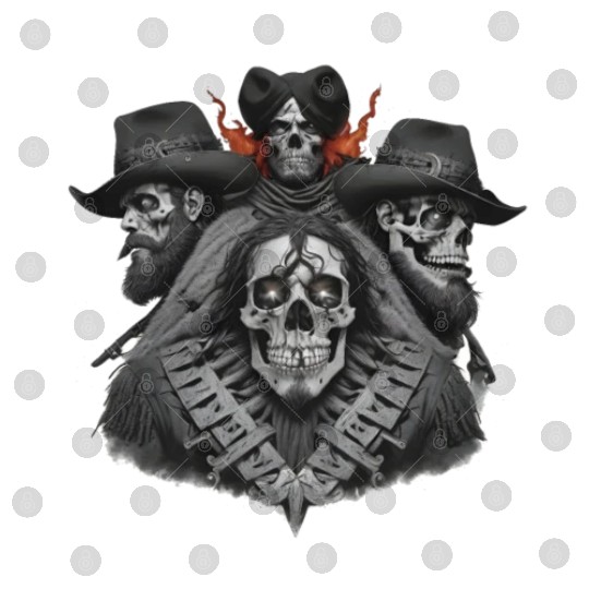 Cowboy Skull Digital Files Design - Wild West Rodeo Grap