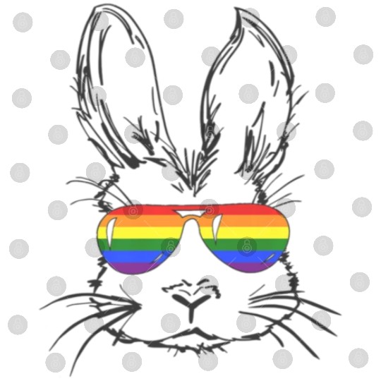 Bunny Face With Sunglasses Digital Files